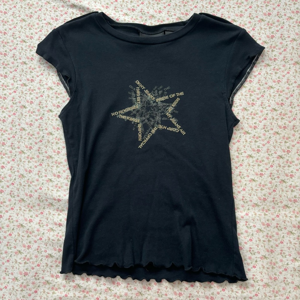 vintage dkny baby tee